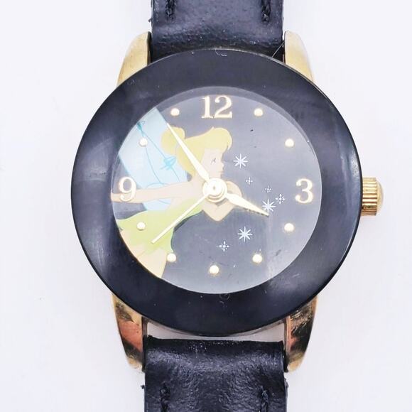 Disney X SII Tinker Bell Black & Gold Watch - Picture 1 of 15